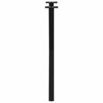vidaXL Pieds de table à manger en forme de X  2 pièces  noir  50 x (72-73) cm  acier