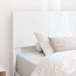 vidaXL Cadre de lit avec rangement et tête de lit Blanc 90 x 200 cm