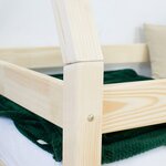 Lit cabane enfant NAKANA 90 x 160 vert pétrole