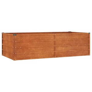 vidaXL Lit surélevé de jardin rouillé 160x80x45 cm acier corten