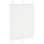 vidaXL Store plissé blanc 105x100cm largeur du tissu 104 4cm polyester