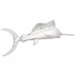 vidaXL Sculpture Argent 91 x 8 x 26 cm Aluminium