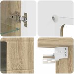 vidaXL Meuble mural Chêne sonoma 55 x 29 x 100 cm Bois d'ingénierie