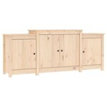vidaXL Buffet 164x37x68 cm Bois massif Pin