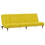 vidaXL Ensemble de canapés 2 Pièces jaune velours