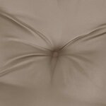 vidaXL Coussin de palette taupe 60x61 5x10 cm tissu