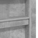 vidaXL Cadre de lit superposé avec bureau Gris béton 80 x 200 cm