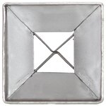 vidaXL Piquets au sol 12 Pièces Argenté 7x7x75 cm Acier galvanisé