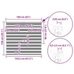 vidaXL Store zèbre beige marbré largeur du tissu 155 9 cm polyester