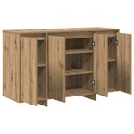 vidaXL Buffet chêne artisanal 120 x 41 x 75 cm Bois d'ingénierie