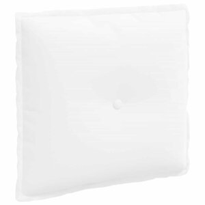 vidaXL Coussin de Dos Blanc 50 x 19 x 45 cm tissu