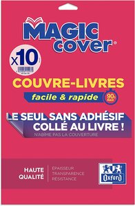 Oxford Couvre-livres "Magic Cover", contenu: 10 feuilles
