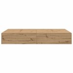 vidaXL Cadre de lit chêne artisanal 120 x 200 cm Bois d'ingénierie