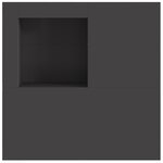 Brasero vidaXL avec rangement à bûches Noir 100x100x30 cm Acier