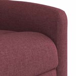 vidaXL Fauteuil inclinable Rouge bordeaux Tissu