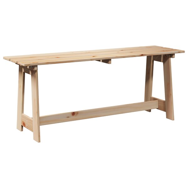 Banc extérieur vidaXL 119x35x47 cm en bois de pin massif