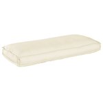 vidaXL Set de coussins de palette 3 Pièces Crème 120 x 50 x 12 cm