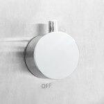 vidaXL Douche d'extérieur avec receveur WPC Acier inoxydable