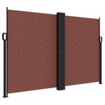 vidaXL Auvent latéral rétractable marron 160x1200 cm