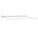 vidaXL Auvent rétractable électrique Rouge et Blanc 4 5 × 3 5 m