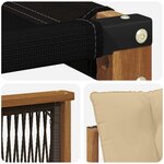 vidaXL Ensemble de canapés d'extérieur 6 pc Naturel et Beige