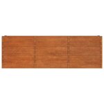 vidaXL Lit surélevé de jardin rouillé 240x40x77 cm acier corten