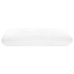 vidaXL Coussin de sommeil Uni Blanc 60 x 40 x 10 5 cm