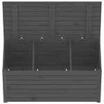 vidaXL Boîte de jardin gris 101x50 5x46 5 cm bois massif de pin
