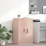 vidaXL Armoire de rangement Rose 60 x 40 x 90 cm Acier