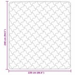 vidaXL Couette d'été 220 x 240 cm Été Rose Respirant