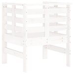 vidaXL Chaises de jardin lot de 2 blanc 61 5x53x71 cm bois pin massif