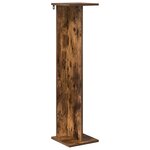 vidaXL Support de Plante Chêne fumé 25 x 25 5 x 100 5 cm