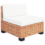 vidaXL Ensemble de canapés 18 Pièces Rotin naturel