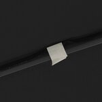 vidaXL Parasol de jardin carré 295x295 cm Noir