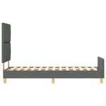 Lit vidaXL Gris Foncé 80x200 cm Tissu