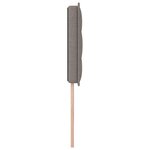 Tête de lit design Lignes Taupe 80 cm en tissu
