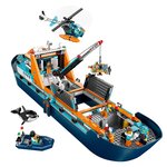 LEGO City - Navire d'Exploration Arctique 60368 avec Hélicoptère et Minifigurines