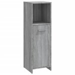 vidaXL Ensemble de meubles de salle de bain 4 Pièces Sonoma gris