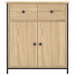 vidaXL Buffet chêne sonoma 70x30x80 cm bois d'ingénierie