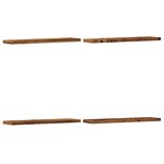 vidaXL Étagères murales 4 Pièces vieux bois 40x20x1 5cm bois d'ingénierie