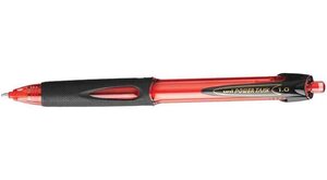 Stylo bille POWER TANK SN220 rétractable grip pointe moyenne 1mm Rouge UNI-BALL