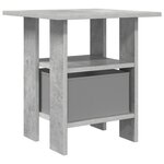 vidaXL Table de chevet Gris béton 41 x 40 x 45 cm Bois d'ingénierie