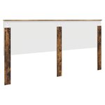 vidaXL Tête de lit Chêne fumé 200 cm Bois d'ingénierie
