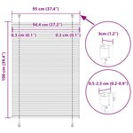 vidaXL Store plissé rose 95x100 cm largeur du tissu 94 4 cm polyester