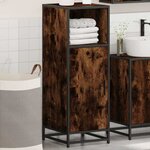 vidaXL Armoire de bain chêne fumé 35x37 5x100cm bois d'ingénierie