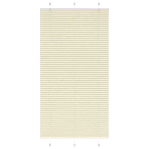 vidaXL Store plissé crème 105x200cm largeur du tissu 104 4cm polyester