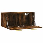 vidaXL Armoire murale chêne fumé 80x36 5x35 cm bois d'ingénierie