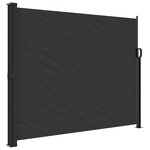 vidaXL Auvent latéral rétractable noir 160x500 cm