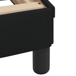 vidaXL Cadre de lit avec tête de lit Dover noir 90x200 cm tissu