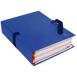 Chemise Dos Extensible Papier - 24x32cm - Bleu Foncé - X 10 - Exacompta